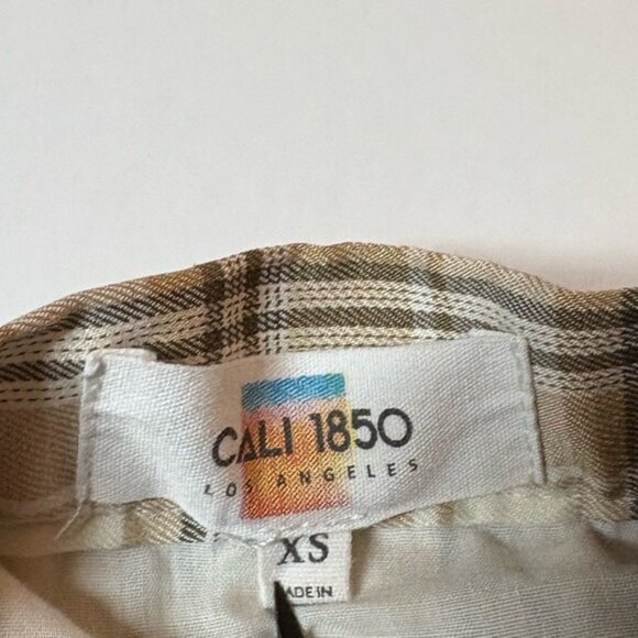 Pleated Skater Mini Skirt Cali 1850 Academia Y2K Preppy Womens XS - Picture 2 of 9